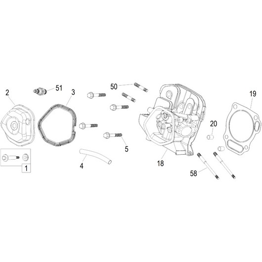Головка цилиндра Champion PC1645RH